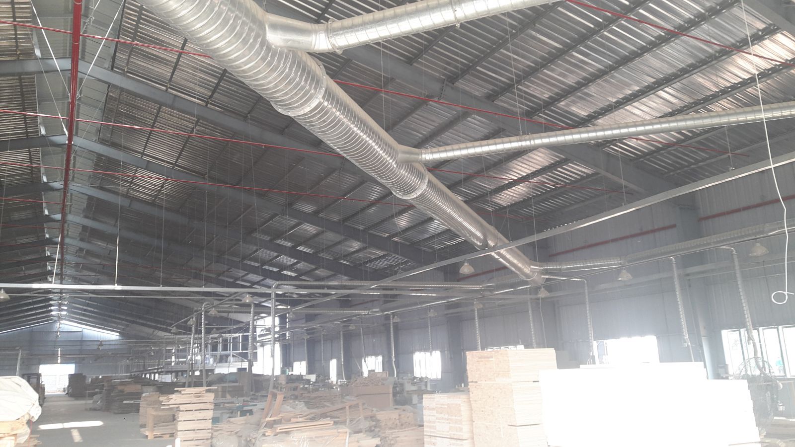 hệ thống hút bụi xưởng chế biến gỗ