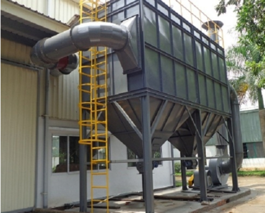 hệ thống hút bị xử lý bằng túi vải