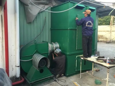 Hệ thống hút bụi và xử lý bụi dệt ở CTY KORYO VINA BÌNH DƯƠNG