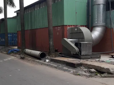 Hệ thống hút bụi gỗ ở Bình Dương - lắp tại Cty Gỗ Trường Thành