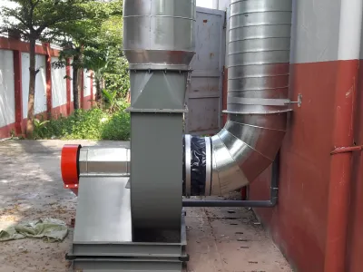 Hệ thống hút hơi dung môi, Hệ thống hút mùi sơn