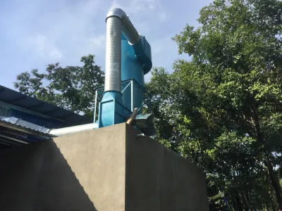 Lắp đặt hệ thống hút bụi gỗ ở tại (cty Mộc Thành Phát)