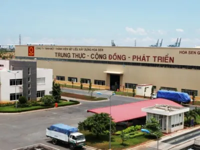 Hệ thống thông gió nhà xưởng, lắp đặt tại nhà máy Tôn Hoa Sen