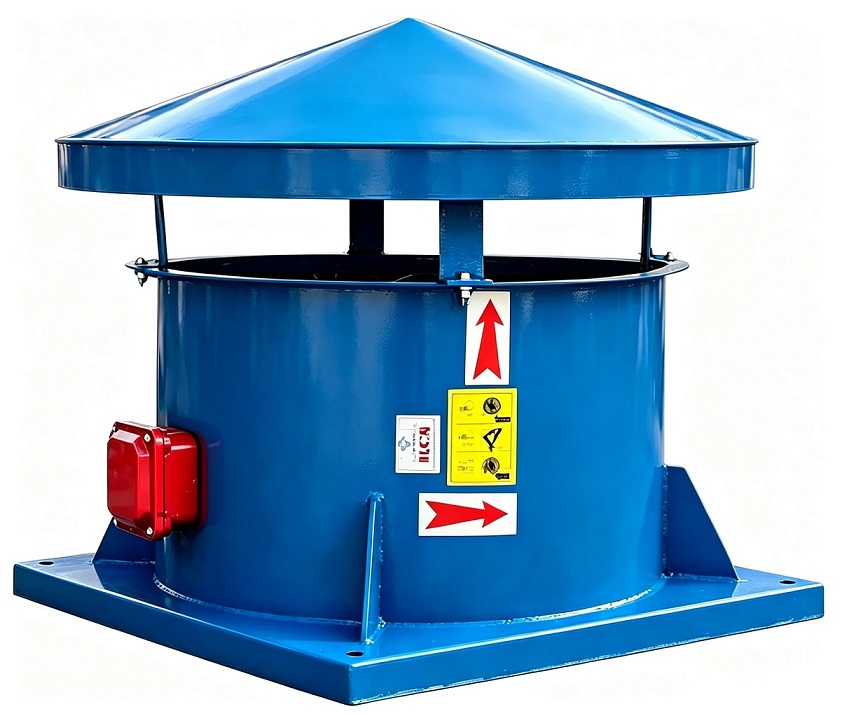 Quạt hút khói PCCC — chịu nhiệt 280°C, lưu lượng lớn, hút khói sự cố nhà xưởng, tầng hầm, tòa nhà, đạt tiêu chuẩn phòng cháy chữa cháy