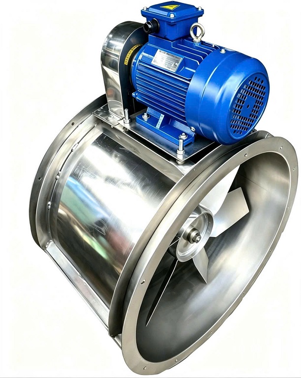 quạt hướng trục Inox, quạt Inox hướng trục, quạt hướng trục Inox 304/316, quạt hút khói Inox, quạt thông gió chống ăn mòn, quạt chịu nhiệt cao Inox, quạt nhà máy hóa chất